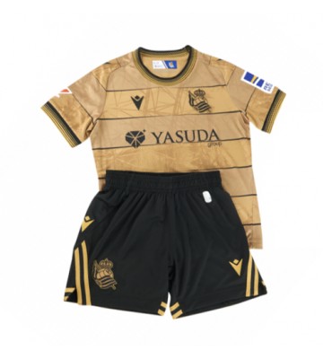 Lacne Dětský Futbalové dres Real Sociedad 2024-25 Krátky Rukáv - Preč (+ trenírky)